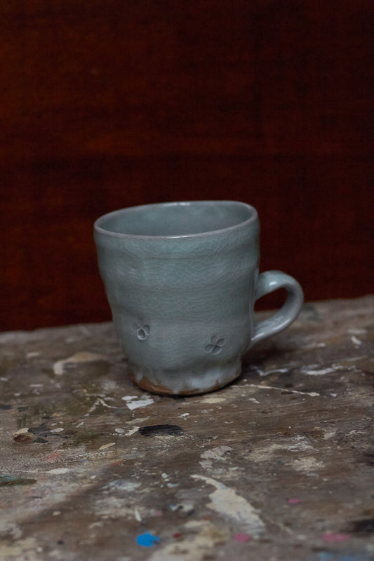 Celadon Clover Mug