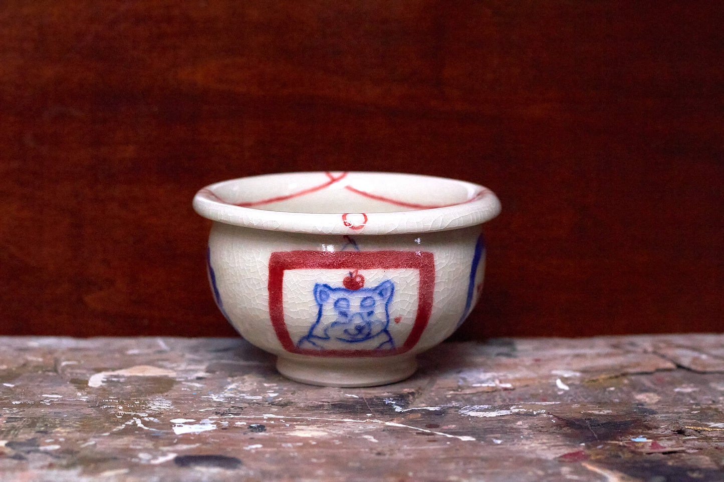 Dogs In A Picture Frame Bowl