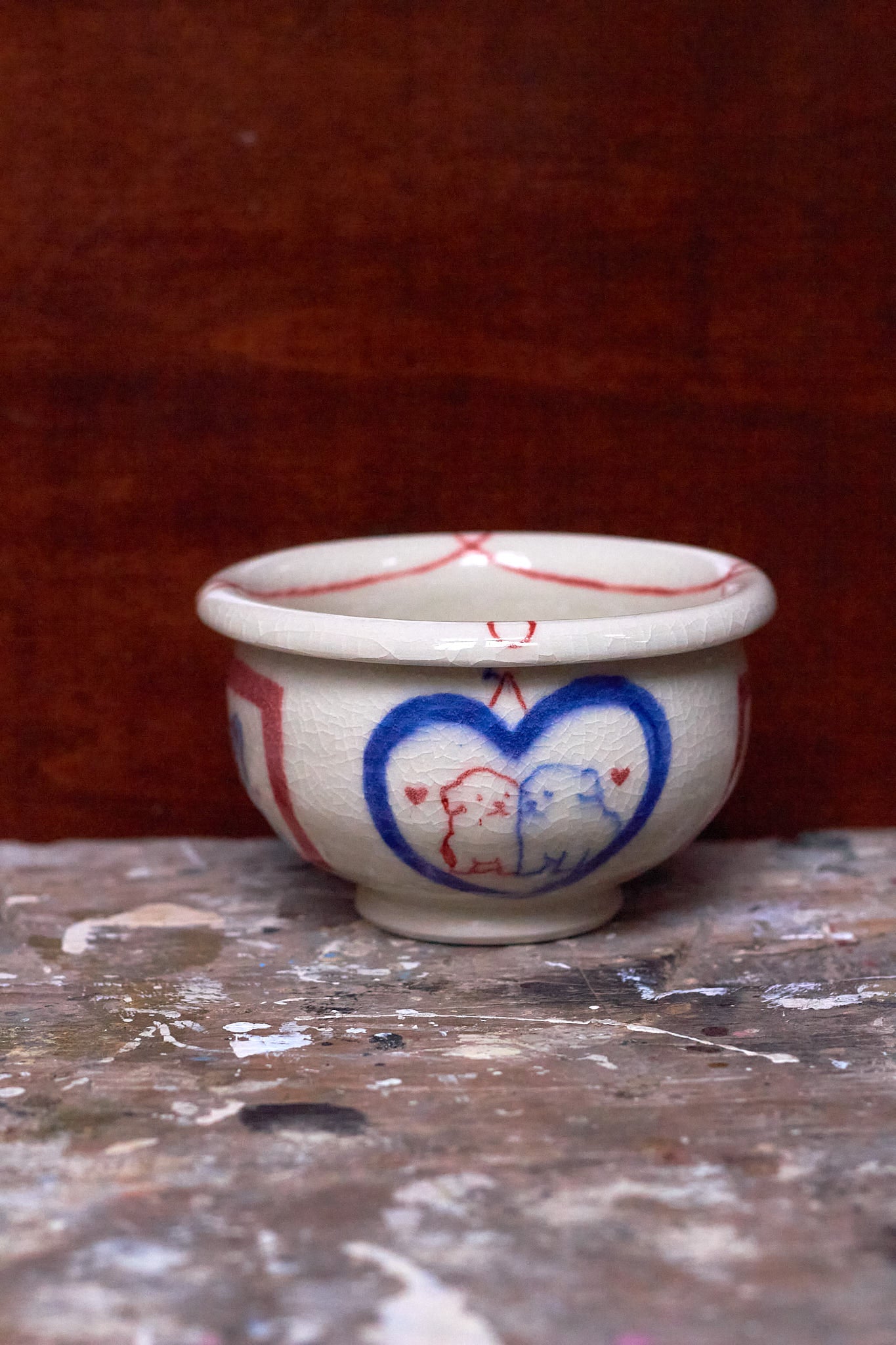 Dogs In A Picture Frame Bowl