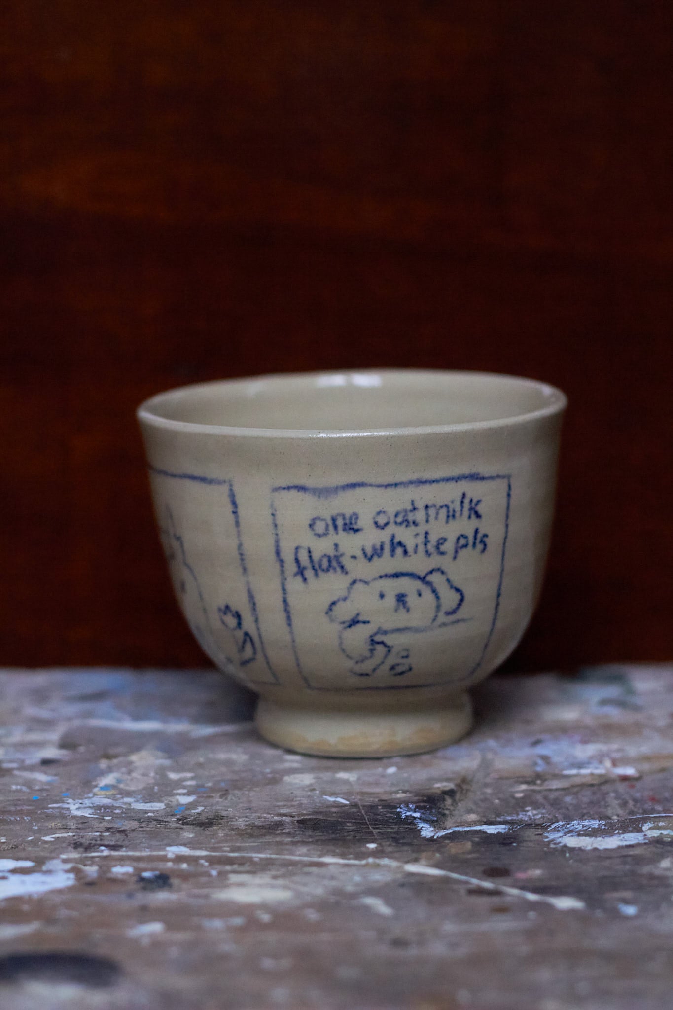 Puppy Flat White Cup