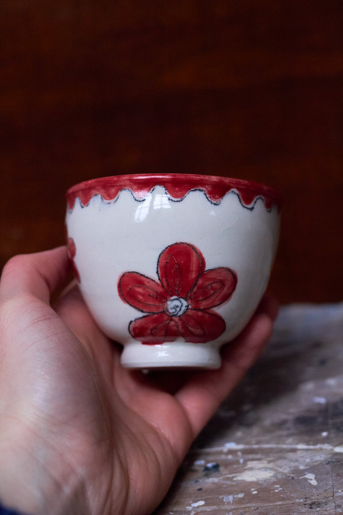 Red Flower Cup