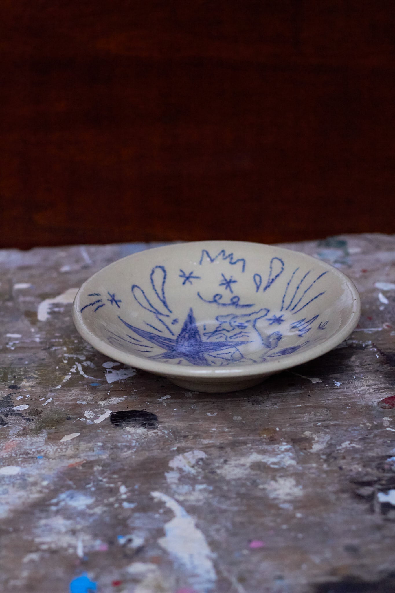 Dog In Space Small Dish