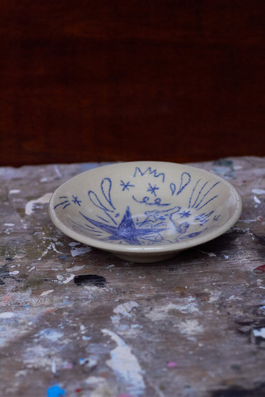 Dog In Space Small Dish