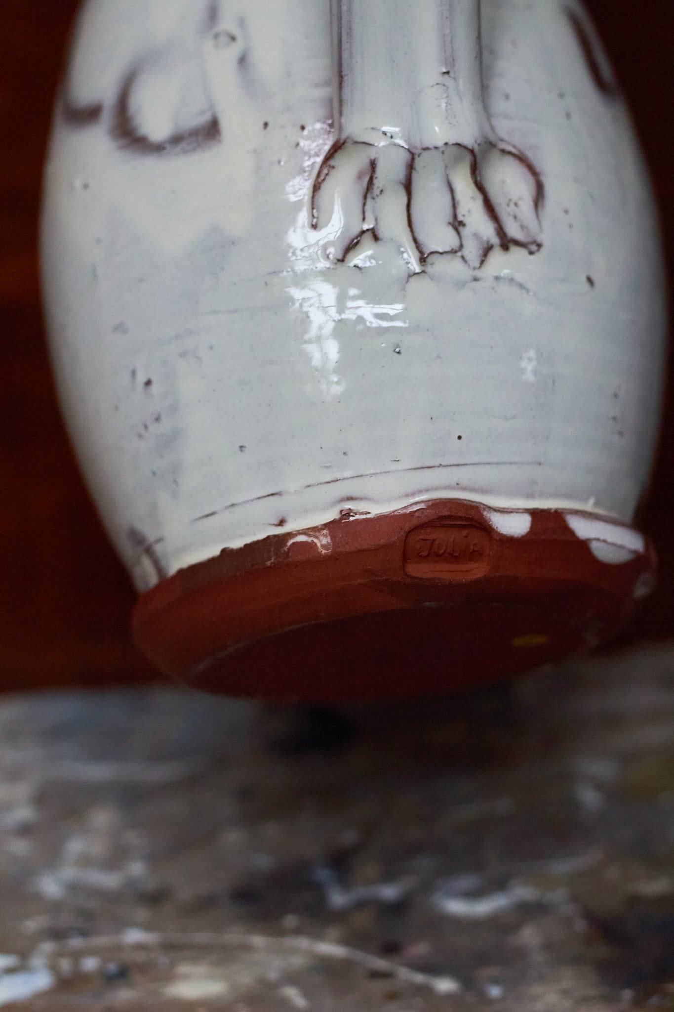 Big slipware jug