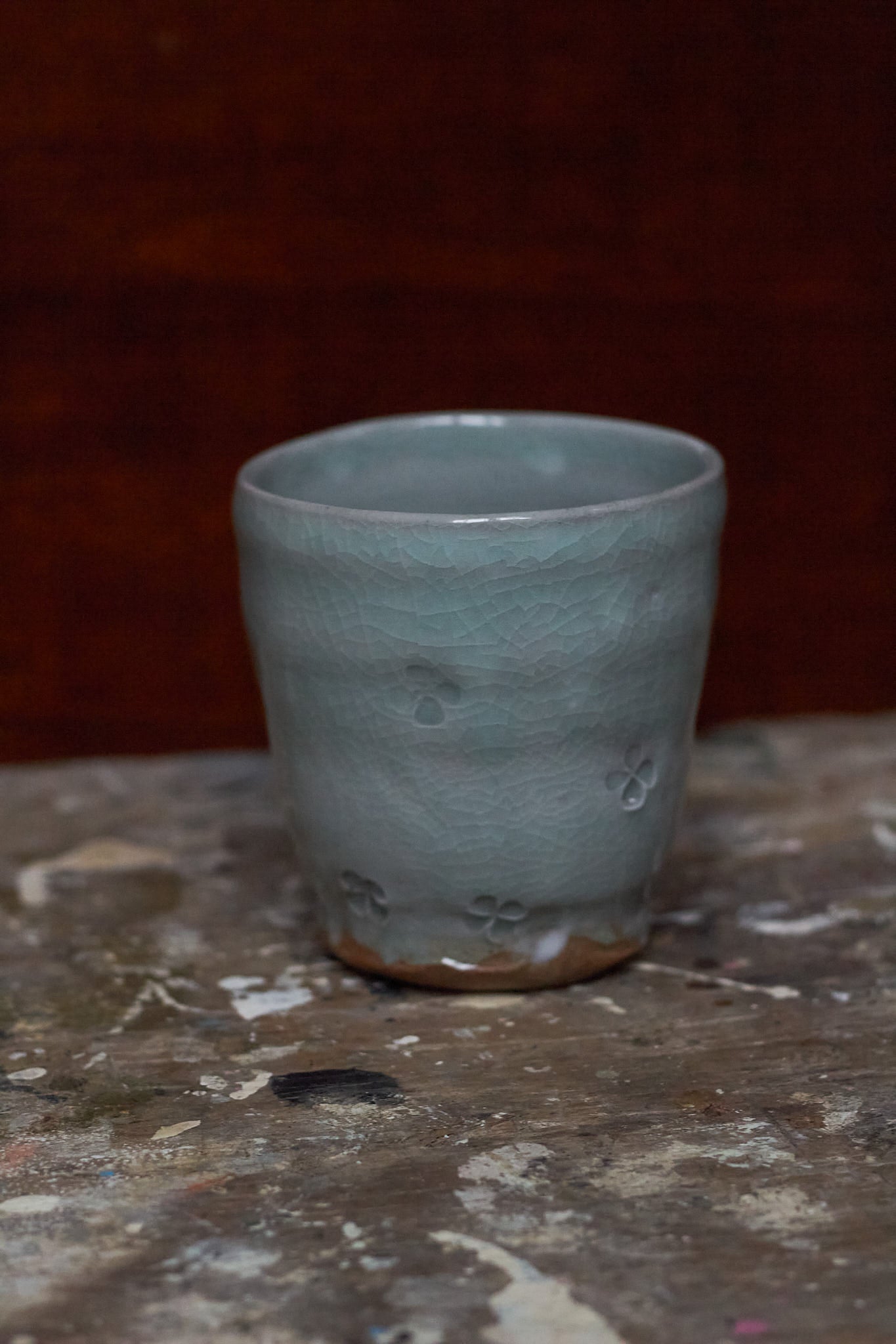 Celadon Clover Mug