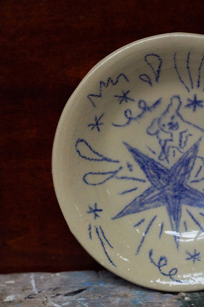 Dog In Space Small Dish