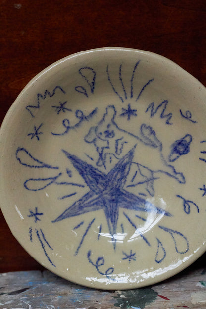 Dog In Space Small Dish