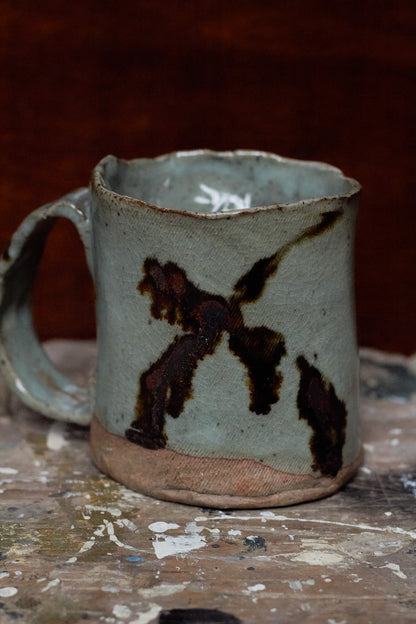 Handbuild Celadon Mug