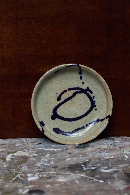 Cobalt Crackle Small Dish