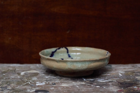 Cobalt Crackle Small Dish