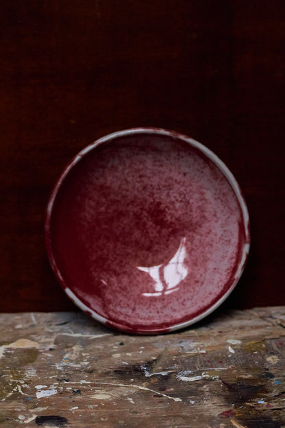Pink and Red Blush Shallow Bowl