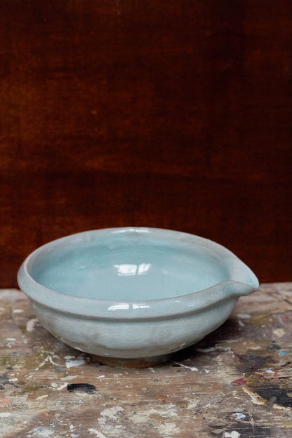 Shallow Celadon Pouring Bowl