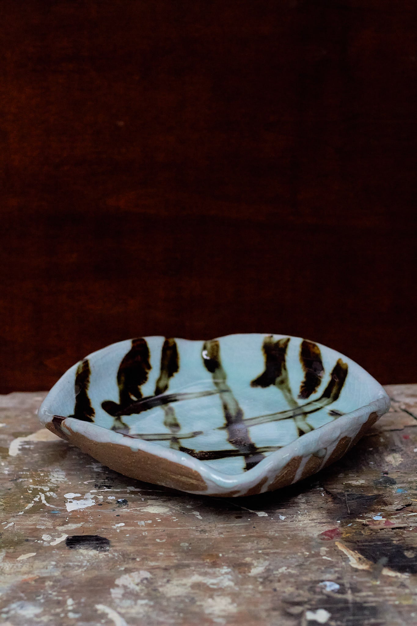 Celadon Squared Off Dish