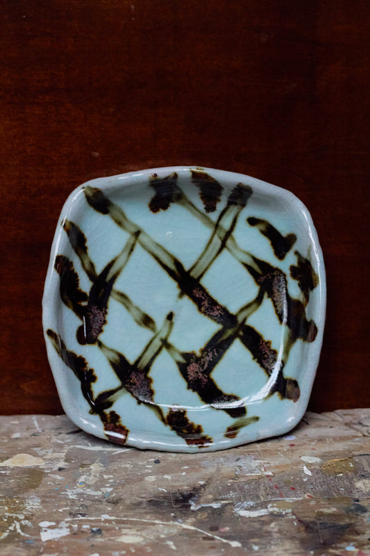 Celadon Squared Off Dish