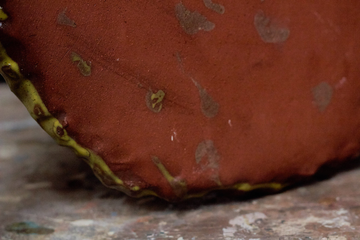 Yellow Slipware Dish