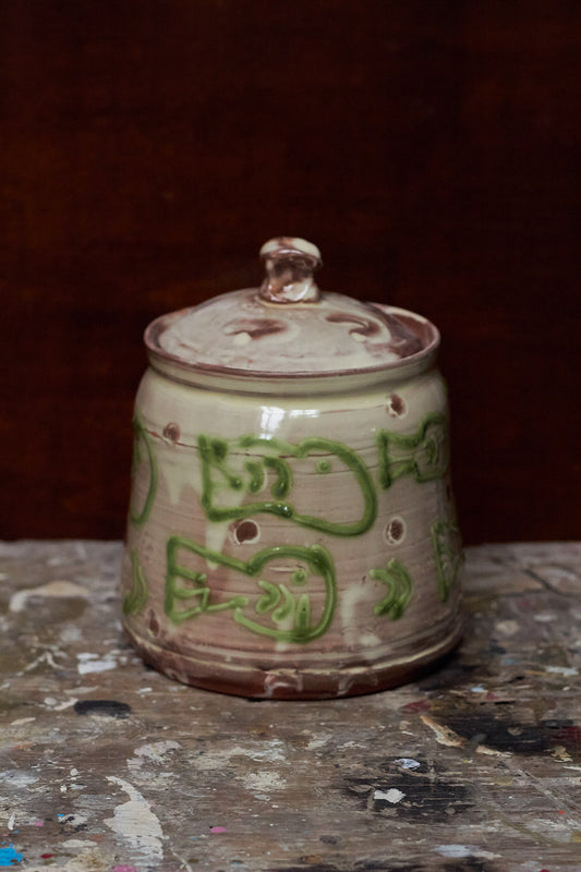 Earthenware Jar With Fishies
