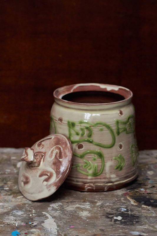 Earthenware Jar With Fishies