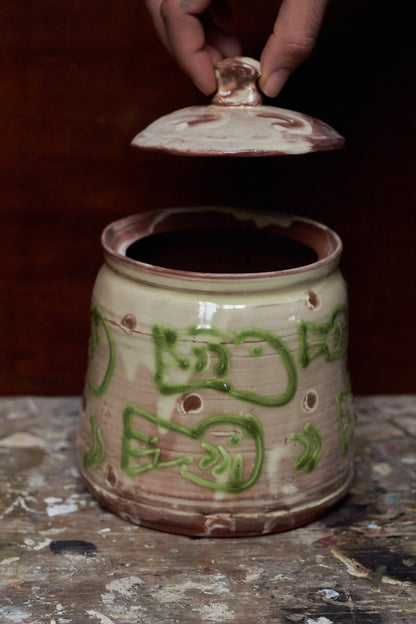 Earthenware Jar With Fishies