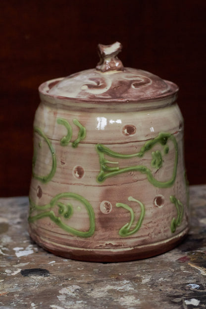 Earthenware Jar With Fishies