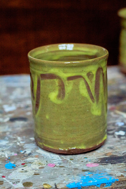 Yellow Slipware Cup