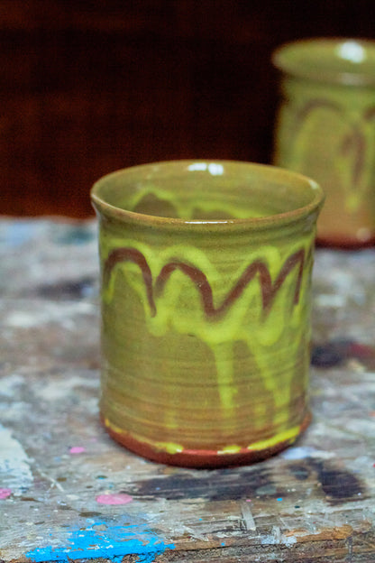 Yellow Slipware Cup