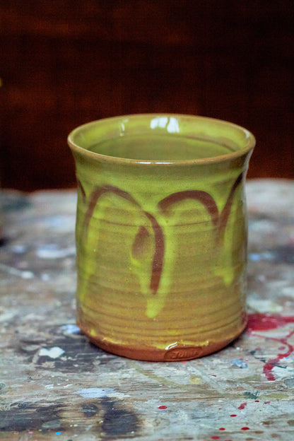 Yellow Slipware Cup