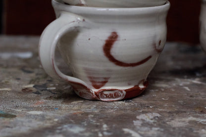 White Slipware Mug