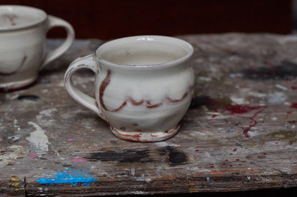 White Slipware Mug