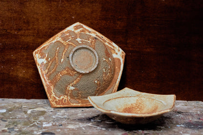 Set of Two Hexagonal Bowls