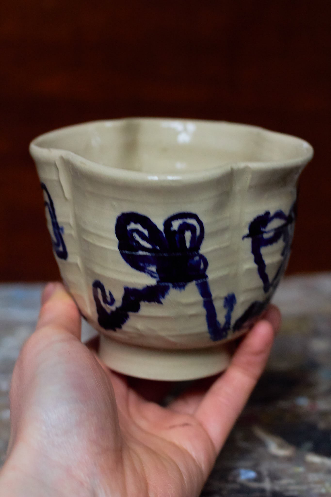 Blue Bows Cup