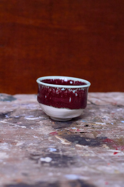 Red Small Porcelain Cup