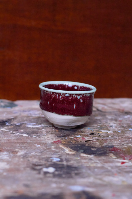 Red Small Porcelain Cup