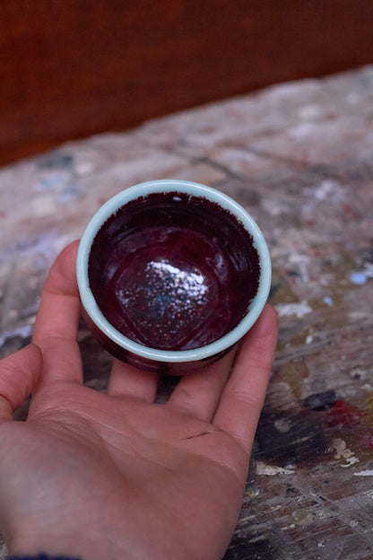 Red Small Porcelain Cup