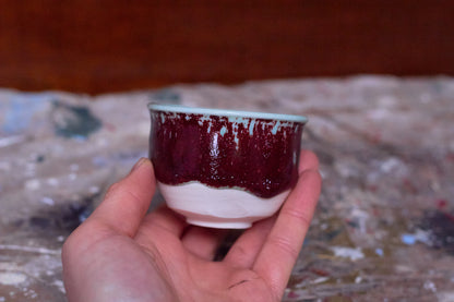 Red Small Porcelain Cup