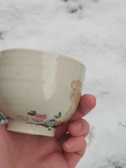 Puppy On A Flower Patch! Cup